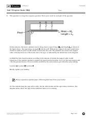 2024 AP Physics 1 Exam Guide. . Ap physics 1 unit 7 progress check frq